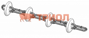 Цепь-шайба для трубы 60 мм, диаметр шайбы 45 мм. Код 02-05-0005